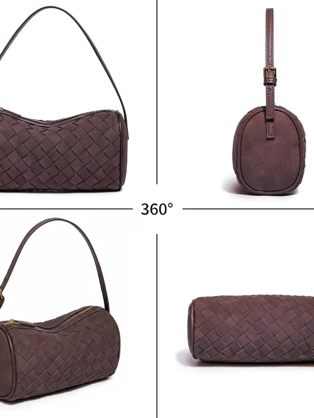 Mini Small Crossbody purses for women, Hobo Bags for Women, Suede Woven Shoulder - Picture 6 of 6